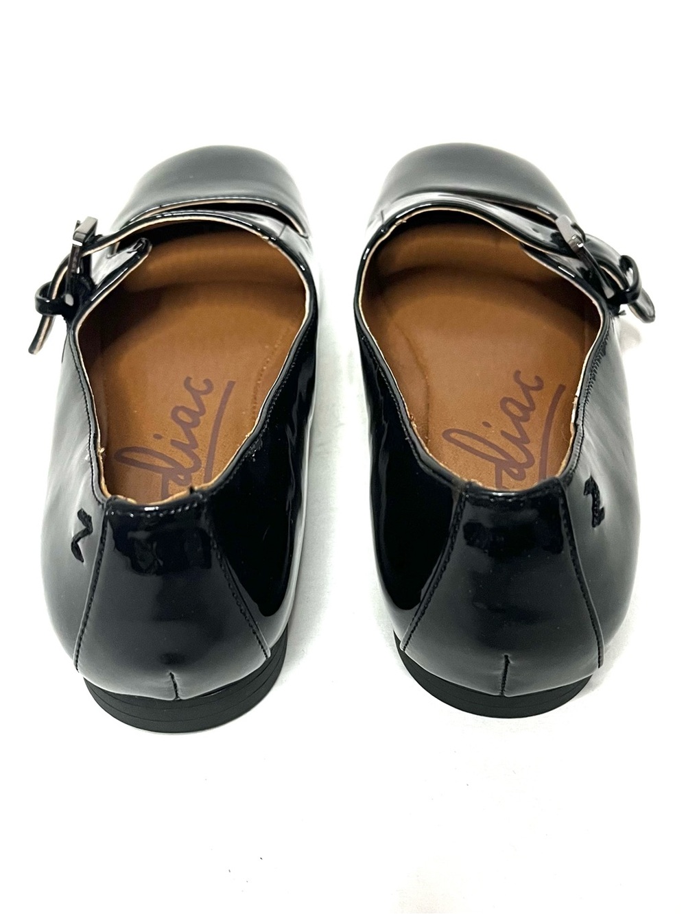 NWOB Zodiac Indira Square Toe Black Patent Mary Jane Flats - Sz 6 - Picture 5 of 8